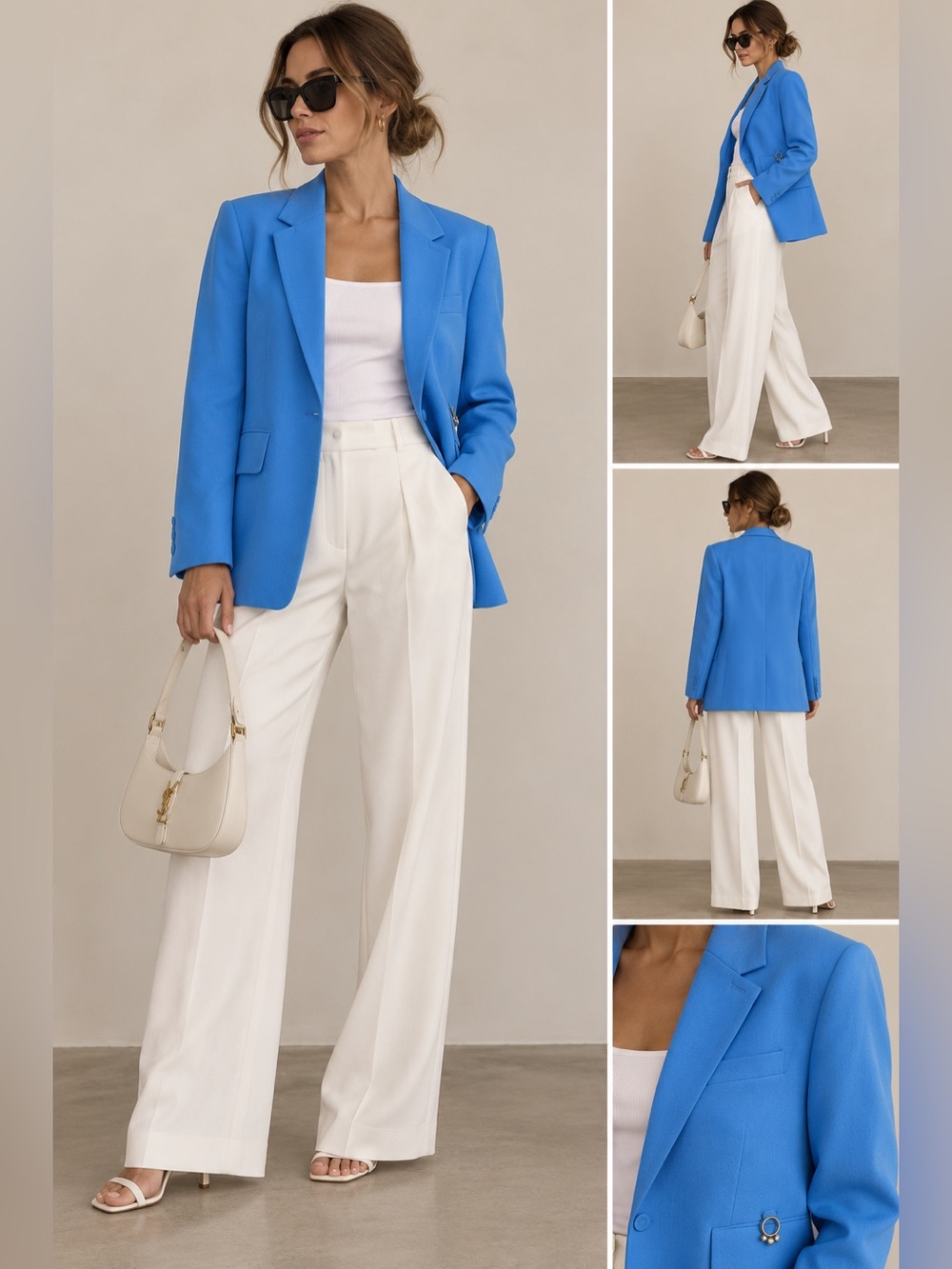 Nanushka Bright Blue Tailored Blazer